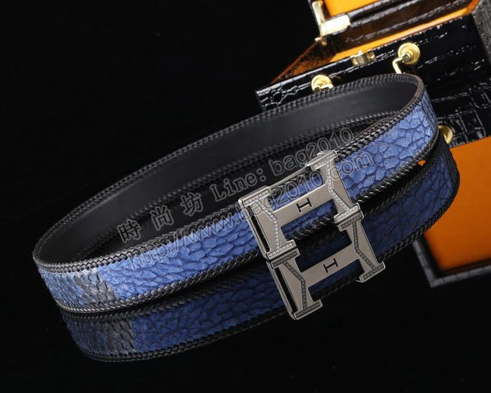 HERMES皮帶 原單品質 2019新品 進口小牛皮 愛馬仕男士腰帶 雙面男皮帶  hgh1937
